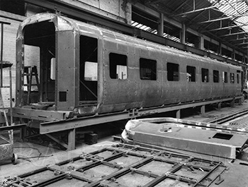 Blue Pullman Type 5 vehicle under construction