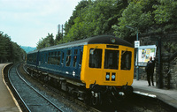 Class 100 DMU at New Mills Central