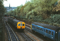 Class 101 DMU at Princes Street Gardens