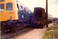 Sideswiped DMU at Bristol