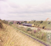 Class 101 DMU at Mucklets Road, Musselburgh