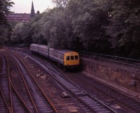 Class 101 DMU at Princes St Gardens, Edinburgh