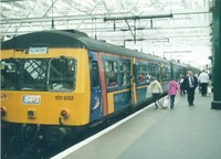 Class 101 DMU at Glasgow Central