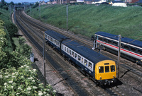 Class 101 DMU at Farington Curve