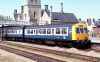 Class 101 DMU at Lincoln Central