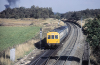 Class 101 DMU at East end of Cadder Yard