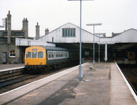 Class 101 DMU at Lowestoft