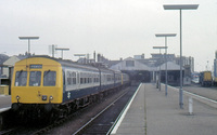 Class 101 DMU at Lowestoft