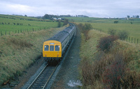 Class 101 DMU at south of Lugton