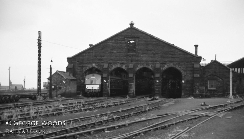 Class 101 DMU at Tweedmouth depot