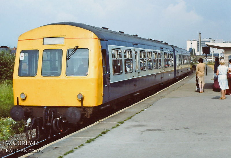 Class 101 DMU at Wrexham Central