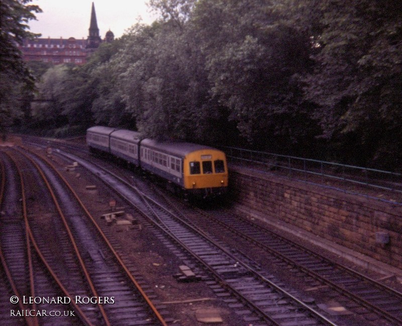 Class 101 DMU at Princes St Gardens, Edinburgh