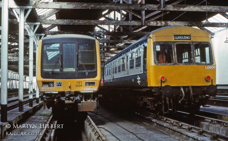 Class 101 DMU at Llandudno Junction depot