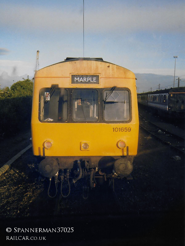 Class 101 DMU at Longsight depot