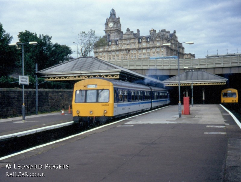 Class 101 DMU at Edinburgh Waverley