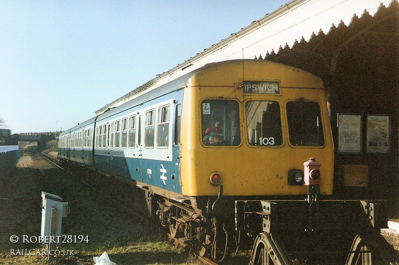 Class 101 DMU at Felixstowe