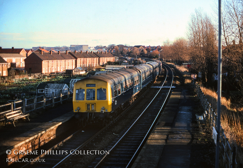 Class 101 DMU at Longbenton