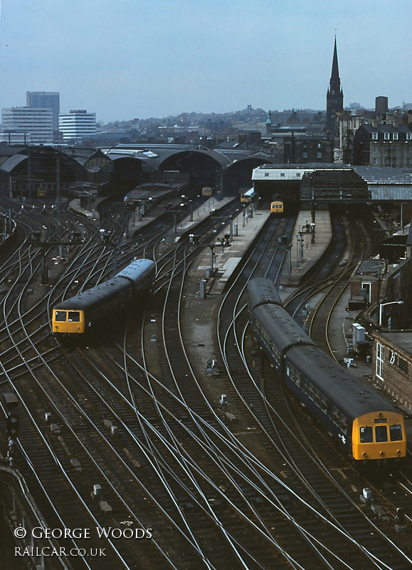 Class 101 DMU at Newcastle Central