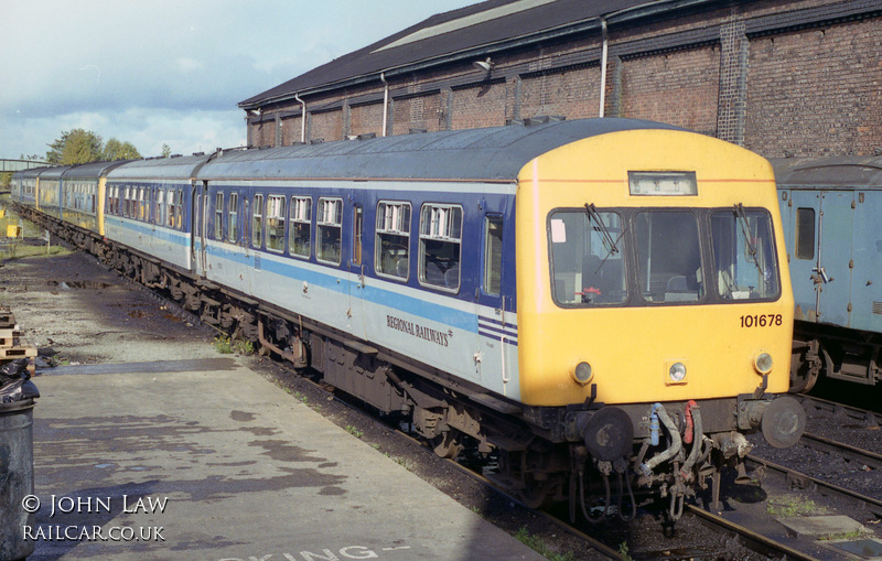 Class 101 DMU at Chester depot