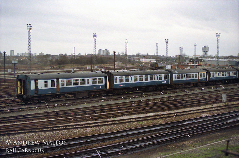 Class 101 DMU at Old Oak Common depot