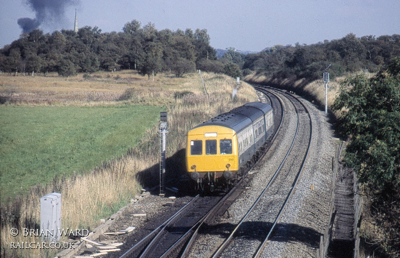 Class 101 DMU at East end of Cadder Yard