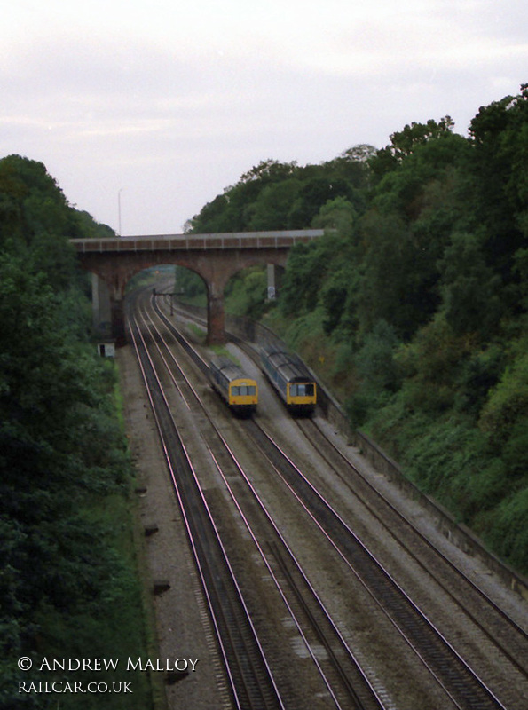 Class 101 DMU at Sonning Cutting