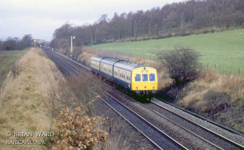 Class 101 DMU at near Plean Junction, Stirling