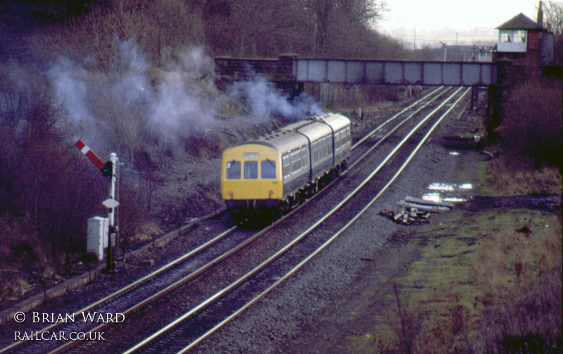 Class 101 DMU at Plean Junction, Stirling