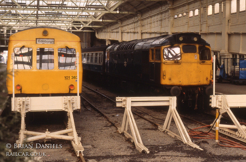 Class 101 DMU at Edinburgh Waverley