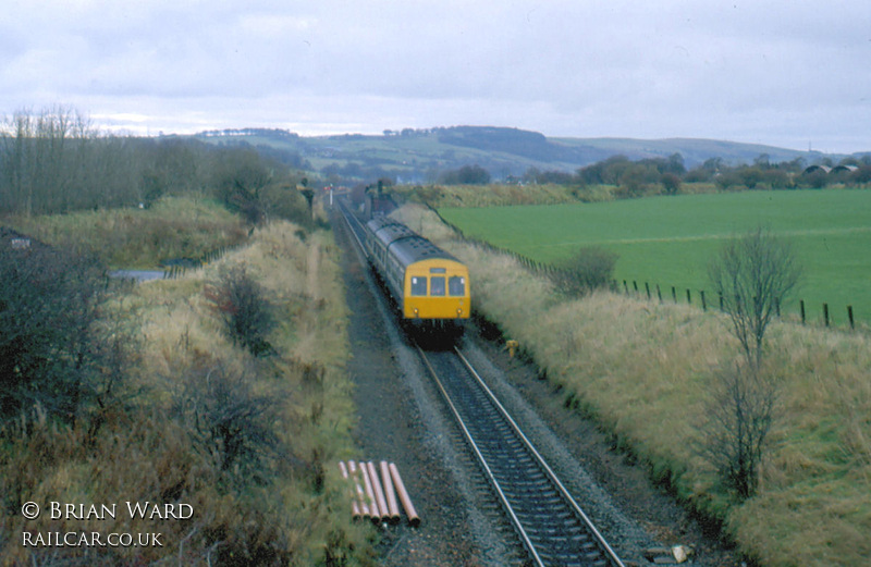 Class 101 DMU at south of Lugton