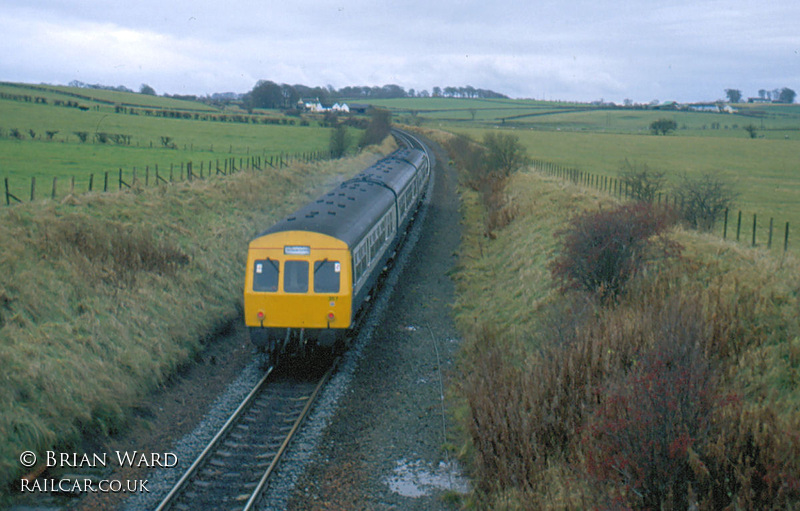 Class 101 DMU at south of Lugton