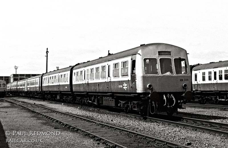 Class 101 DMU at Haymarket depot