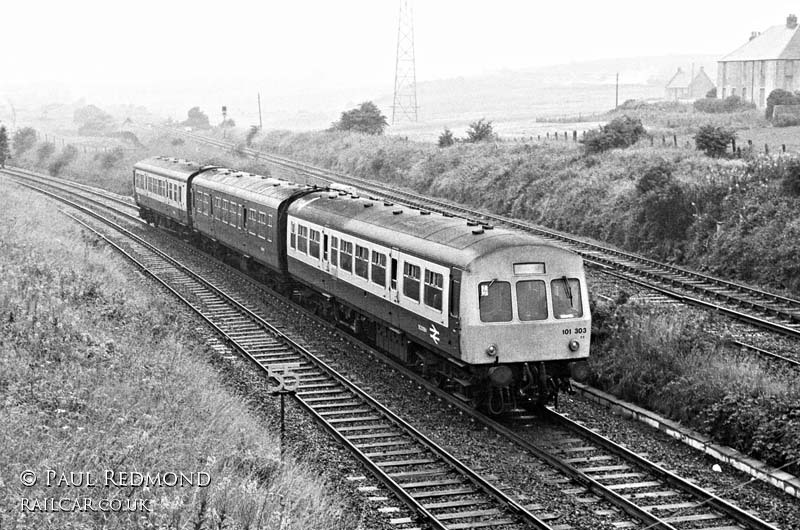 Class 101 DMU at approaching Townhill Junction