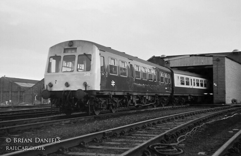 Class 101 DMU at Haymarket depot