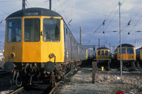 Class 104 DMU at Croft Street Sidings, Preston