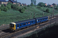 Class 104 DMU at Farington Curve