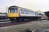 Class 104 DMU at Cardiff Canton depot
