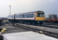 Class 104 DMU at Cardiff Canton depot