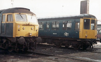 Class 104 DMU at Newton Heath depot