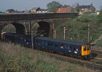 Class 104 DMU at Farington Curve Junction