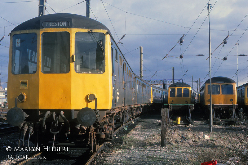 Class 104 DMU at Croft Street Sidings, Preston