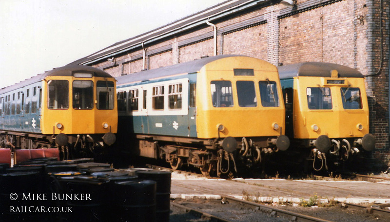 Class 104 DMU at Chester depot