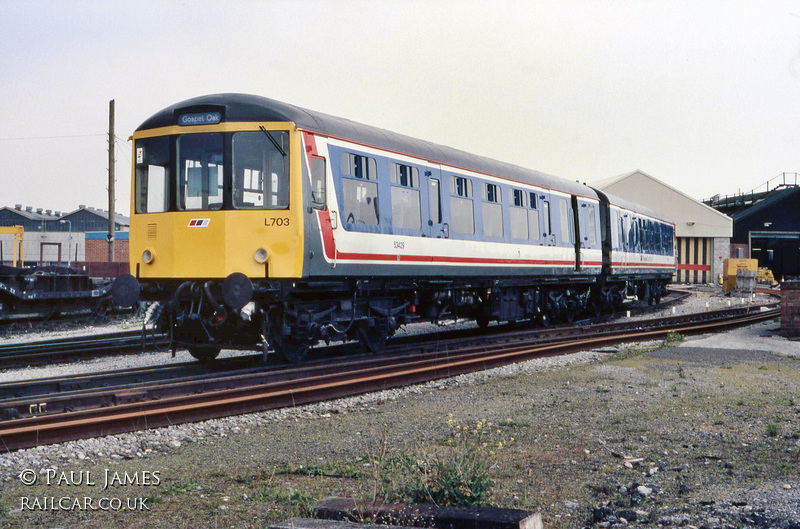 Class 104 DMU at Cardiff Canton depot