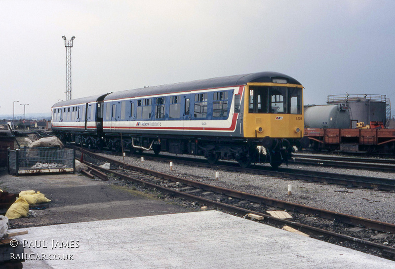 Class 104 DMU at Cardiff Canton depot