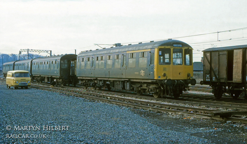 Class 104 DMU at Lancaster Up Yard Sidings