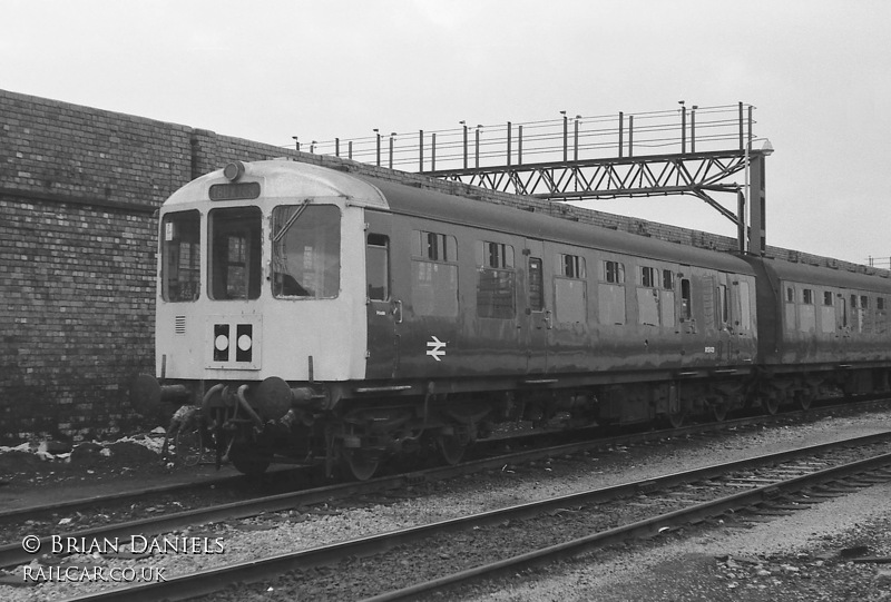 Class 104 DMU at Buxton depot