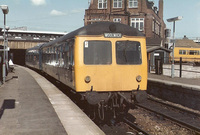 Class 105 DMU at Stratford Low Level