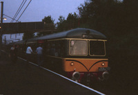 Class 105 DMU at Alexandra Palace