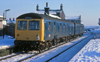 Class 105 DMU at Bamber Bridge