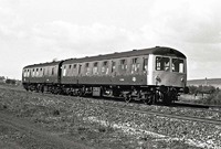 Class 105 DMU at south of Langley Mill